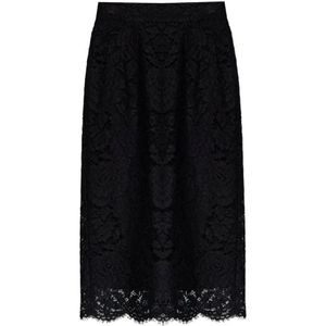Dolce & Gabbana, Dames, Rokken, Zwart, Maat: XL