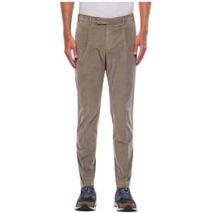 PT Torino, Heren, Broeken, Grijs, Maat: S Corduroy,