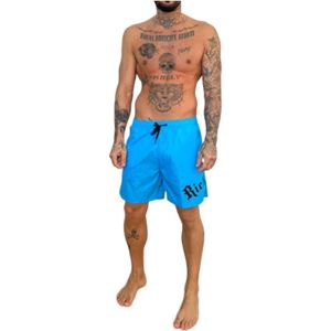 John Richmond, Heren, Badkleding, Blauw, Maat: S Poliester,