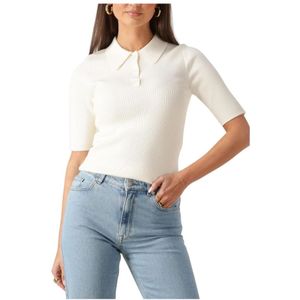 Schipperstrui - Effen - Knitwear - Geribbelde Kraag - Slanke Pasvorm