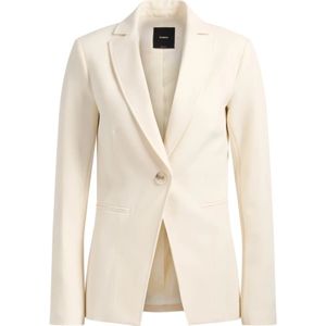 Pinko, Dames, Jassen, Wit, Maat: XS Leer,