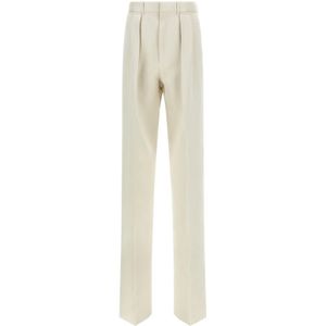 Tom Ford, Heren, Broeken, Beige, Maat: L Satijn,