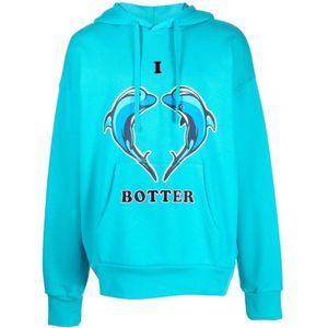 Botter, Heren, Sweatshirts & Hoodies, Blauw, Maat: L Katoen,