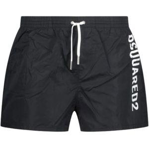 Dsquared2, Heren, Badkleding, Zwart, Maat: S Nylon,