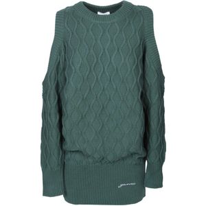 Ganni, Dames, Truien, Groen, Maat: XS Katoen,