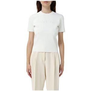 Max Mara, Dames, Tops, Wit, Maat: M