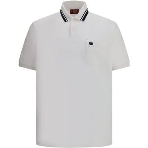 Gucci, Heren, Tops, Wit, Maat: M Katoen,