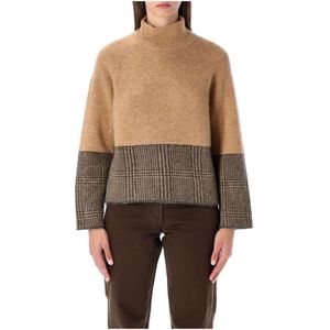 Emporio Armani, Dames, Truien, Bruin, Maat: S