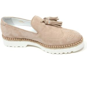 Hogan, Dames, Schoenen, Beige, Maat: 36 1/2 EU Suède,