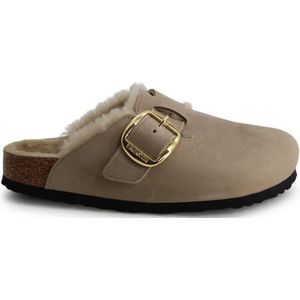 Birkenstock, Dames, Schoenen, Bruin, Maat: 38 EU Leer,