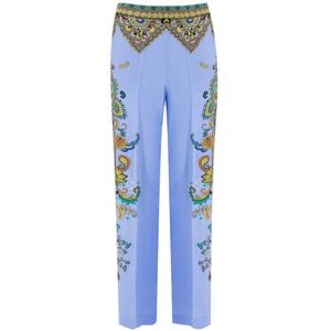 Etro, Dames, Broeken, Veelkleurig, Maat: XS Zijde,