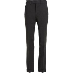 PT Torino, Heren, Broeken, Grijs, Maat: M Wol,