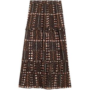 Isabel Marant - Midi-rok - Bruin - Katoen