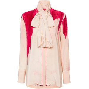 F.r.s For Restless Sleepers, Dames, Blouses & Shirts, Roze, Maat: XS Zijde,