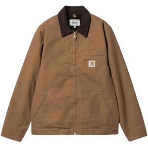Carhartt Wip, Heren, Jassen, Bruin, Maat: L Katoen,