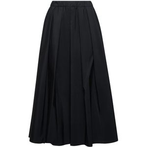 Weekend Max Mara, Dames, Rokken, Zwart, Maat: XS Katoen,