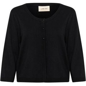 Cream - Zwarte Bolero Cardigan - Dames - ¾ Mouwen