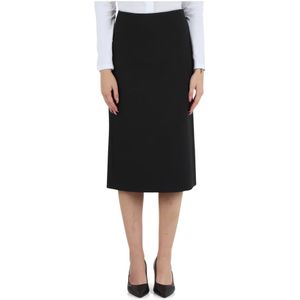 Peserico, Dames, Rokken, Zwart, Maat: M Katoen,