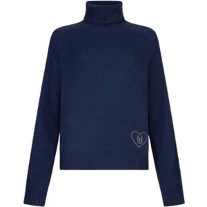 Liu Jo, Dames, Truien, Blauw, Maat: S Wol,