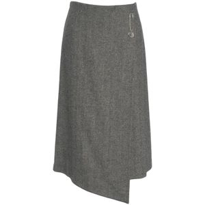 Ottod'Ame, Dames, Rokken, Grijs, Maat: L