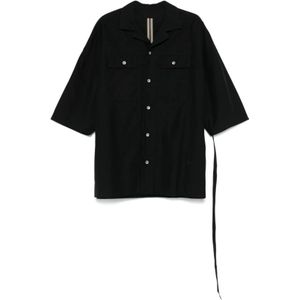 Rick Owens, Heren, Overhemden, Zwart, Maat: M