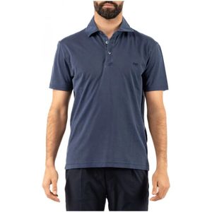 Fay, Heren, Tops, Blauw, Maat: 2XL Katoen,