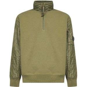 C.p. Company, Heren, Sweatshirts & Hoodies, Groen, Maat: L Katoen,