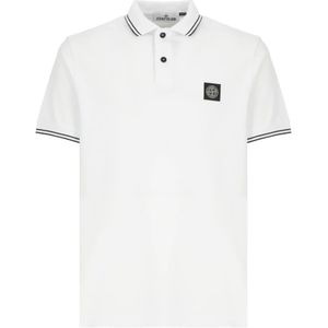 Stone Island, Heren, Tops, Wit, Maat: L Katoen,