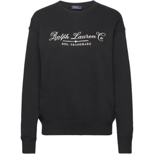 Ralph Lauren, Dames, Sweatshirts & Hoodies, Zwart, Maat: L Katoen,