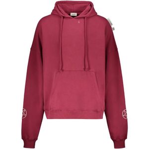 Isabella 1985, Heren, Sweatshirts & Hoodies, Rood, Maat: L Katoen,