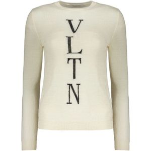 Valentino Garavani, Dames, Truien, Beige, Maat: S Wol,