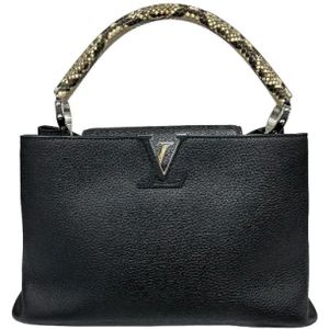 Louis Vuitton Vintage, Dames, Pre-owned, Zwart, Maat: ONE Size Leer,