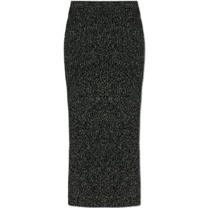 Max Mara, Dames, Rokken, Zwart, Maat: L Wol,