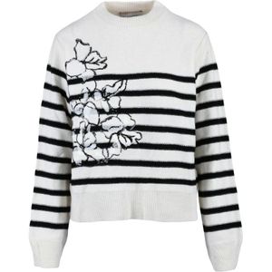 Ermanno Scervino, Dames, Truien, Wit, Maat: S Wol,