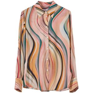 PS By Paul Smith, Dames, Blouses & Shirts, Veelkleurig, Maat: S Zijde,