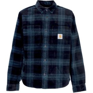 Carhartt Wip, Heren, Overhemden, Blauw, Maat: L