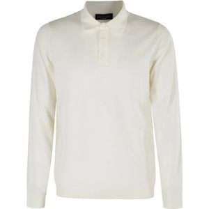 Roberto Collina, Heren, Truien, Beige, Maat: XL Wol,