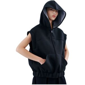 Bacon Clothing, Dames, Jassen, Zwart, Maat: S Fleece,