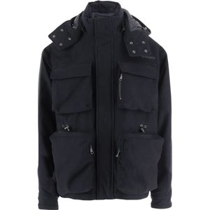 Woolrich, Heren, Jassen, Blauw, Maat: L Katoen,