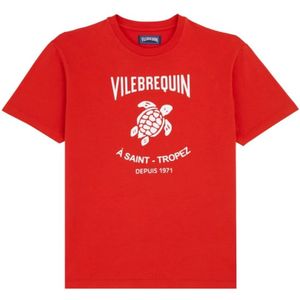 Vilebrequin, Heren, Tops, Rood, Maat: S Katoen,