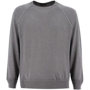 Drumohr, Heren, Sweatshirts & Hoodies, Grijs, Maat: L Wol,