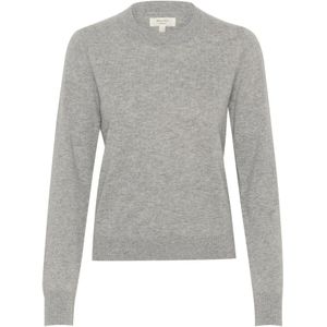 Part Two, Dames, Truien, Grijs, Maat: 2XL Leer,