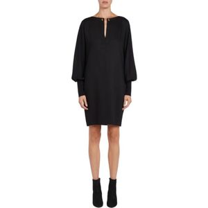 Antonelli Firenze, Dames, Jurken, Zwart, Maat: S Wol,