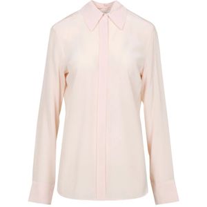 Sportmax, Dames, Blouses & Shirts, Roze, Maat: S Zijde,