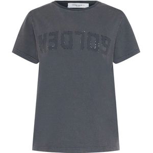 Golden Goose, Dames, Tops, Grijs, Maat: L Katoen,