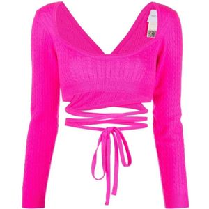 Patou, Dames, Blouses & Shirts, Roze, Maat: S Wol,