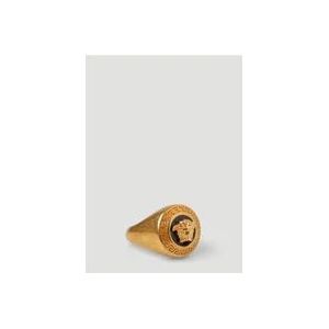 Versace Medusa Emaille Ring , Yellow , Dames , Maat: 50 MM