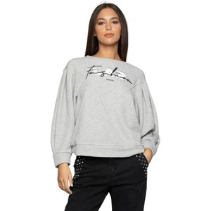 Kocca, Dames, Sweatshirts & Hoodies, Grijs, Maat: S Katoen,
