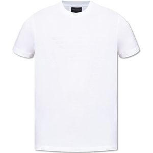 Emporio Armani - T-shirt - Wit - Katoen - Met Logo