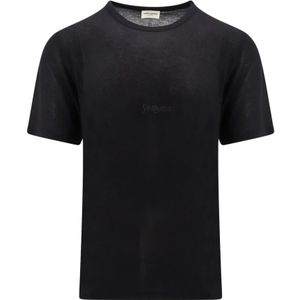 Saint Laurent - T-shirt - Zwart - Viscose